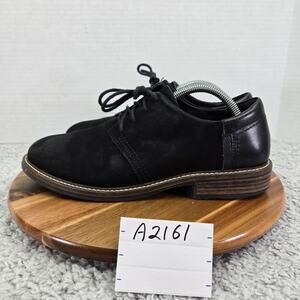 Naot Mens 41 Chief Black Velvet Nubuck Casual Comfort Daily Walking Oxford Shoe